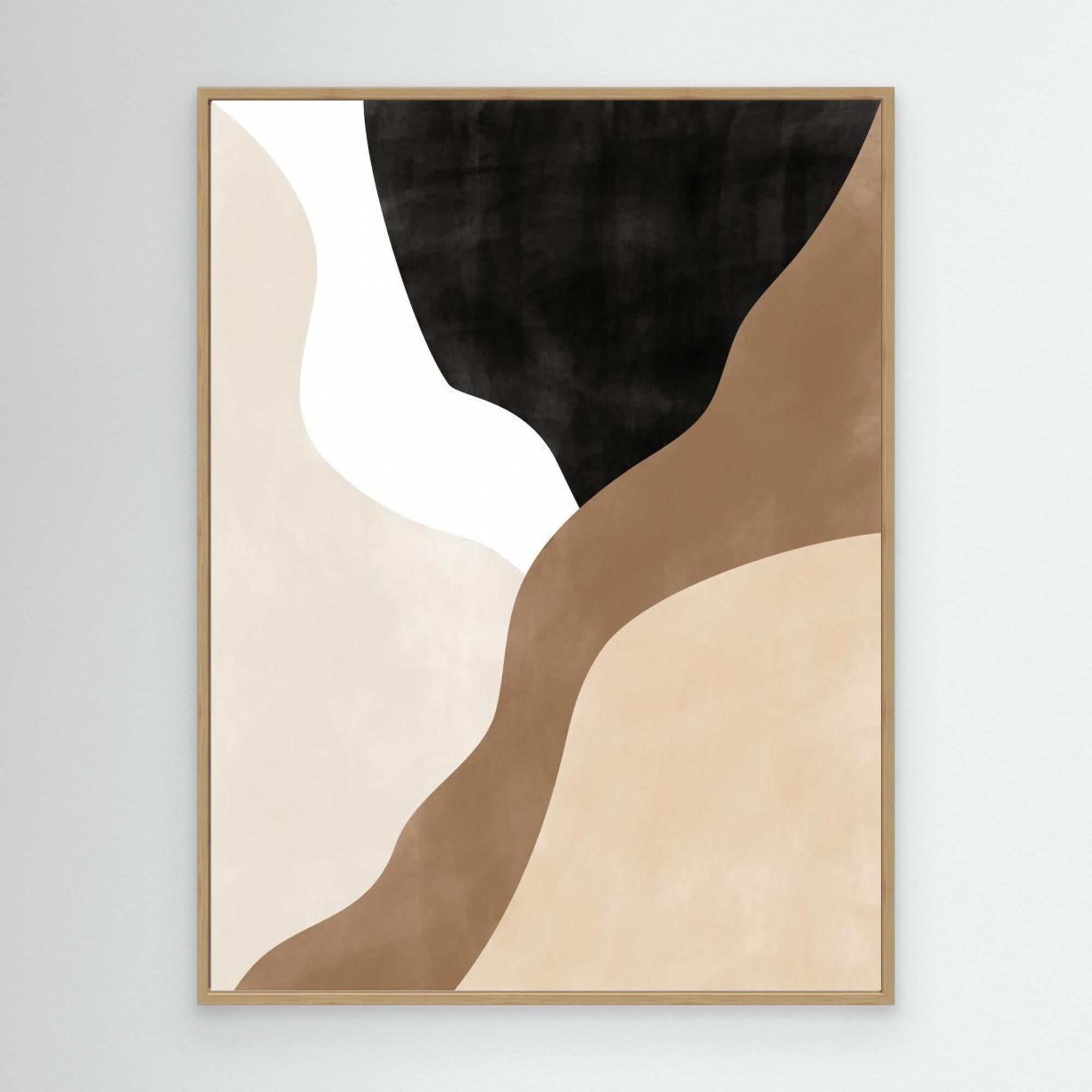 Abstract Beige and Brown Art No.2
