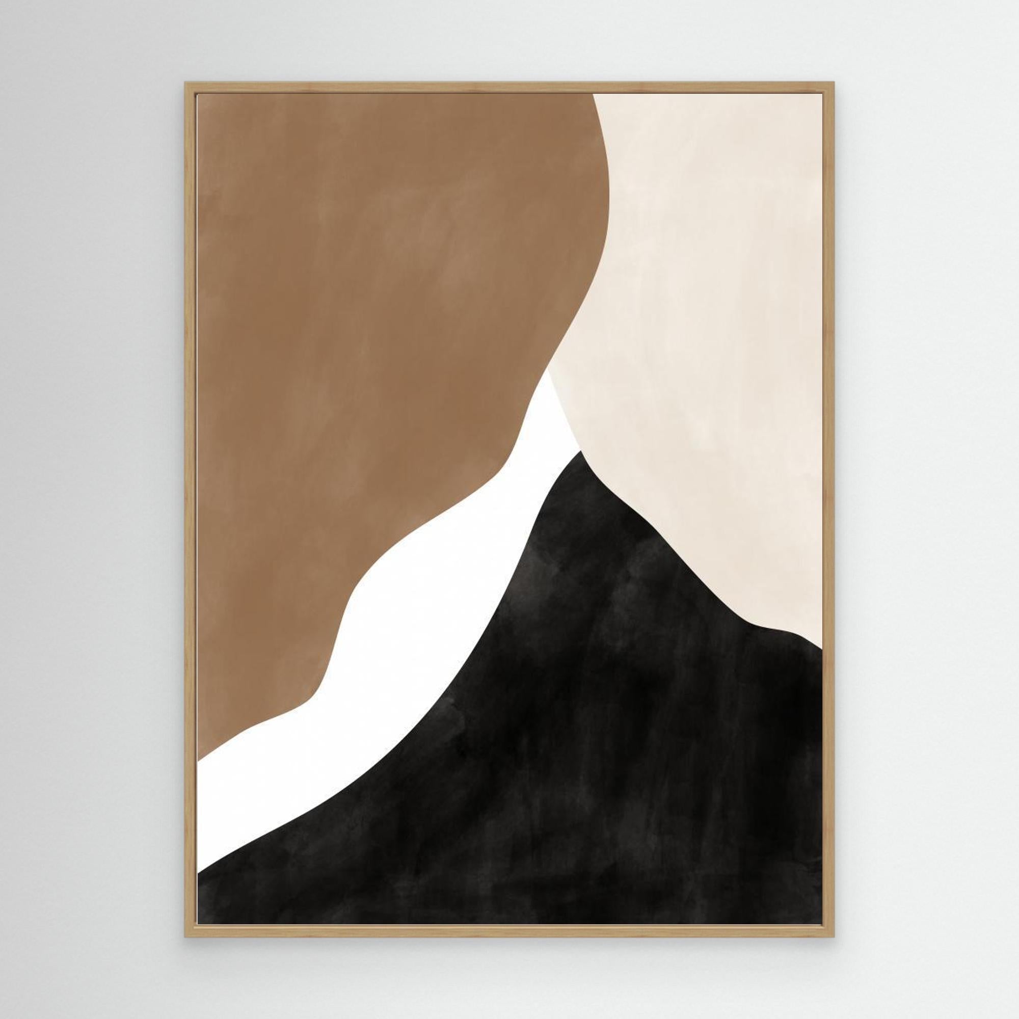 Abstract Beige and Brown Art No.1