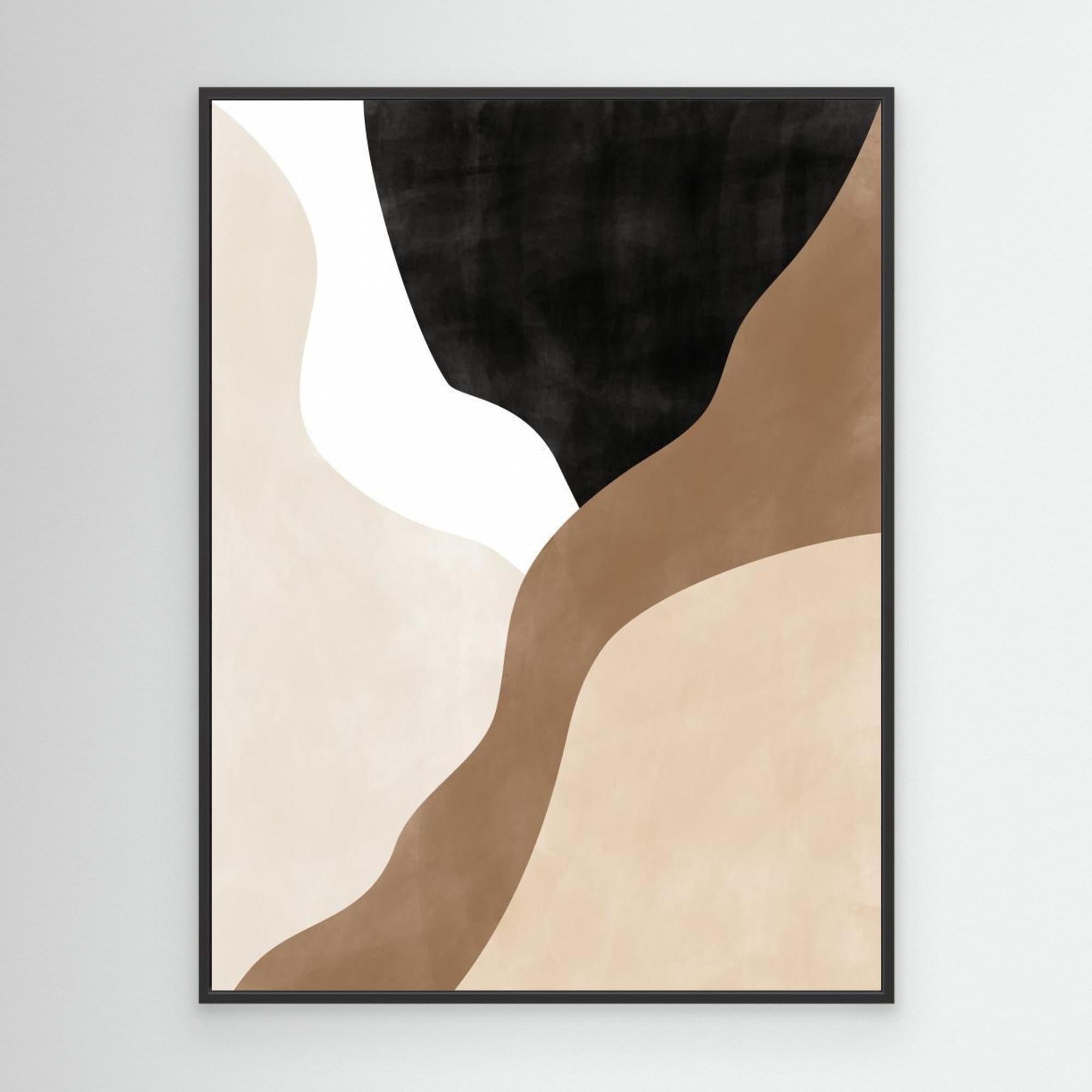 Abstract Beige and Brown Art No.2