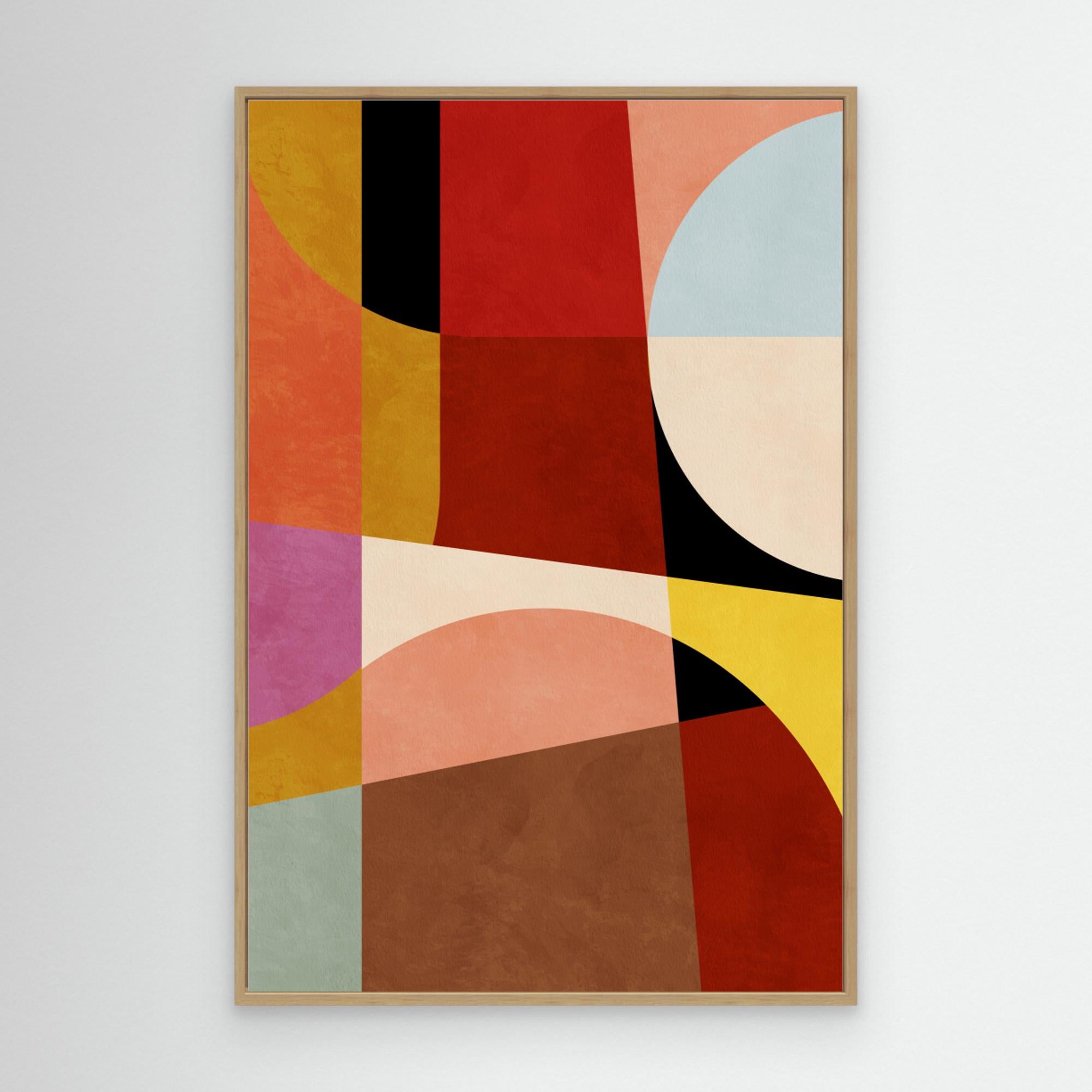 Warm Colors Bauhaus Geometry2
