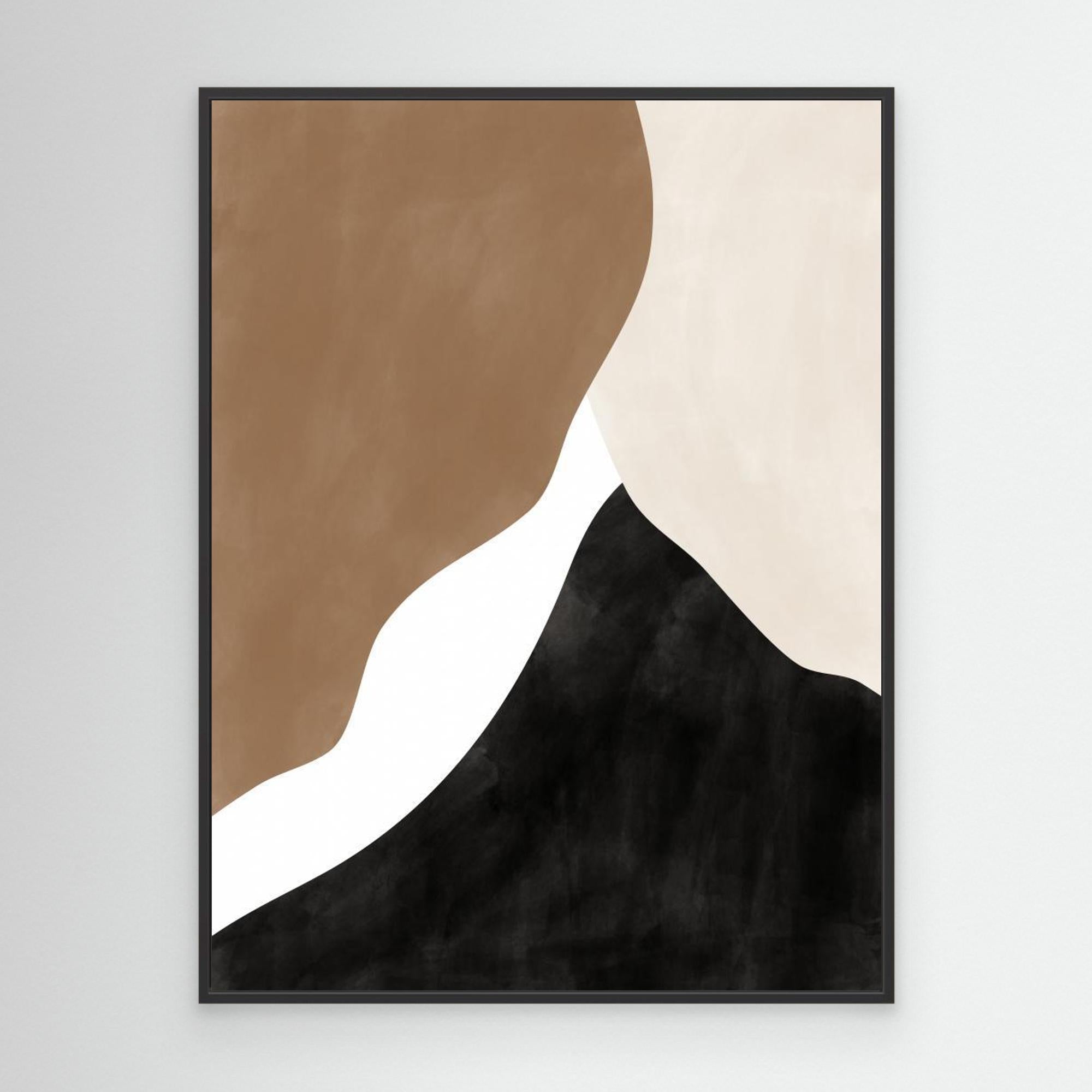 Abstract Beige and Brown Art No.1