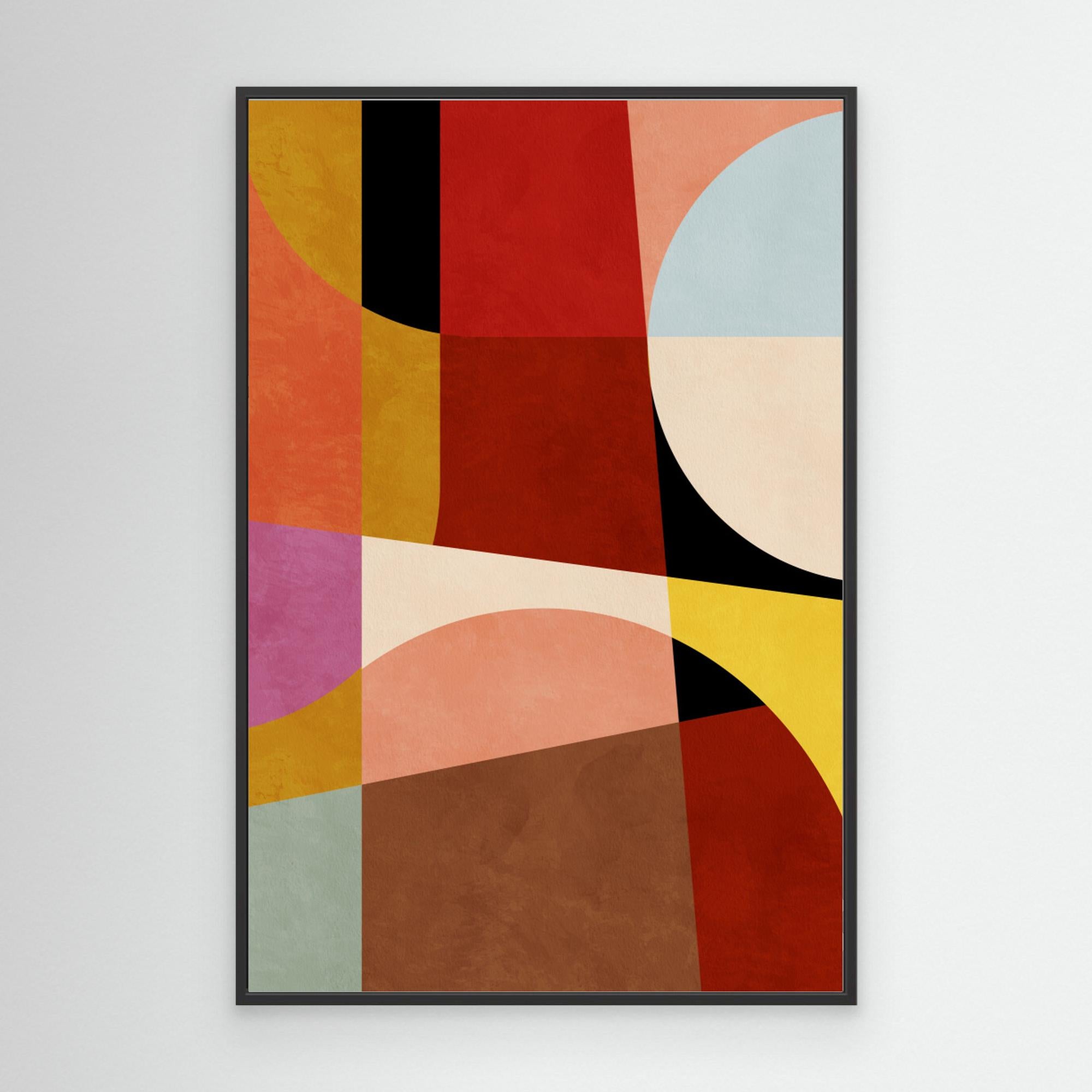 Warm Colors Bauhaus Geometry2