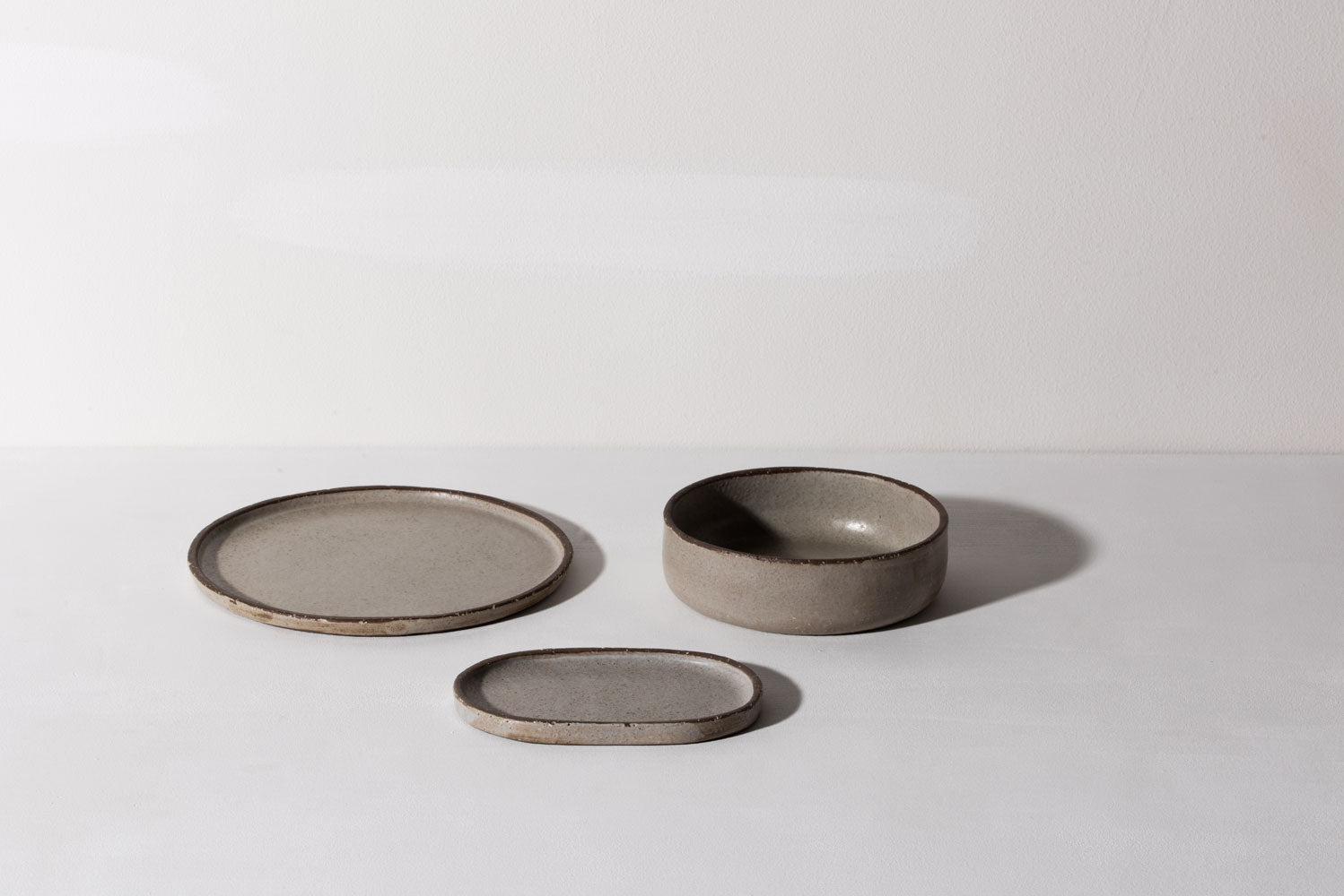 Oval Side Plate - Small - Nordic Grey