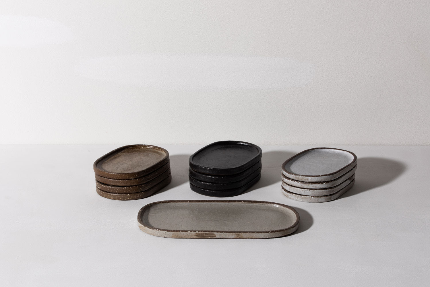 Oval Side Plate - Large - Nordic Grey