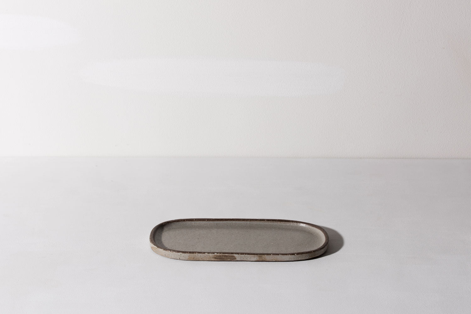 Oval Side Plate - Large - Nordic Grey