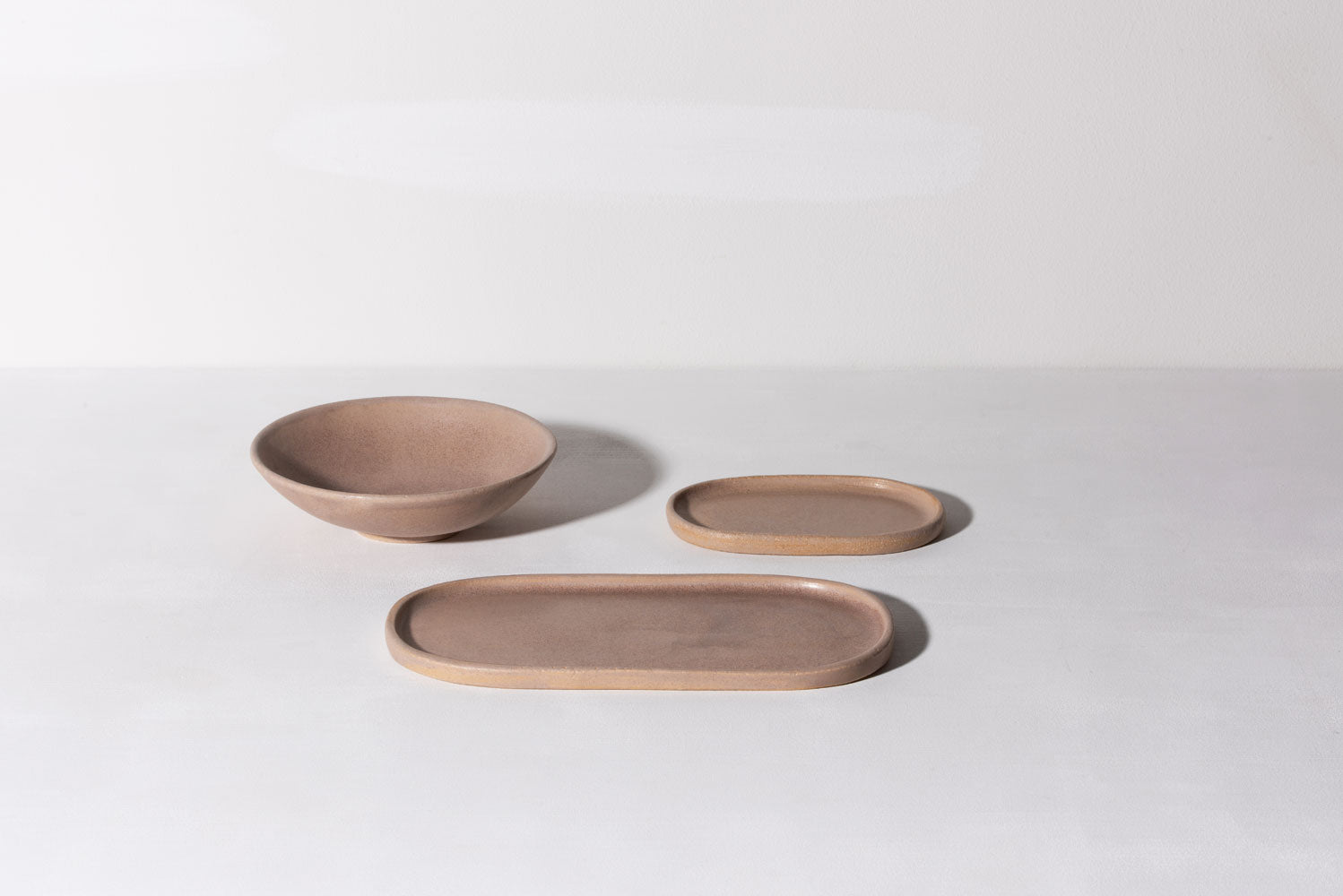 Oval Side Plate - Large - Nude