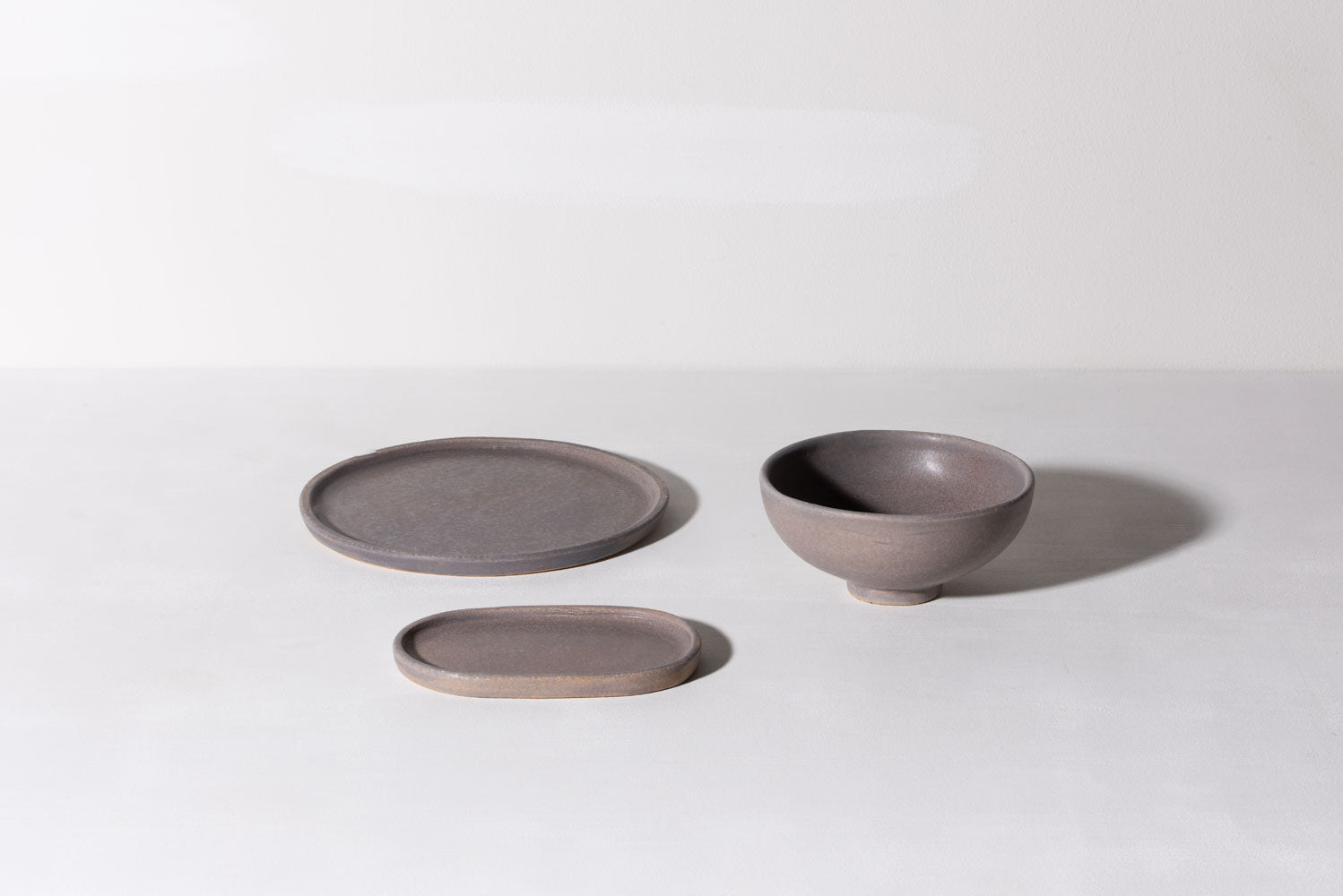 Bowl w. High Edge - Dusty Purple