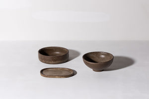 Bowl w. High Edge  - Brown