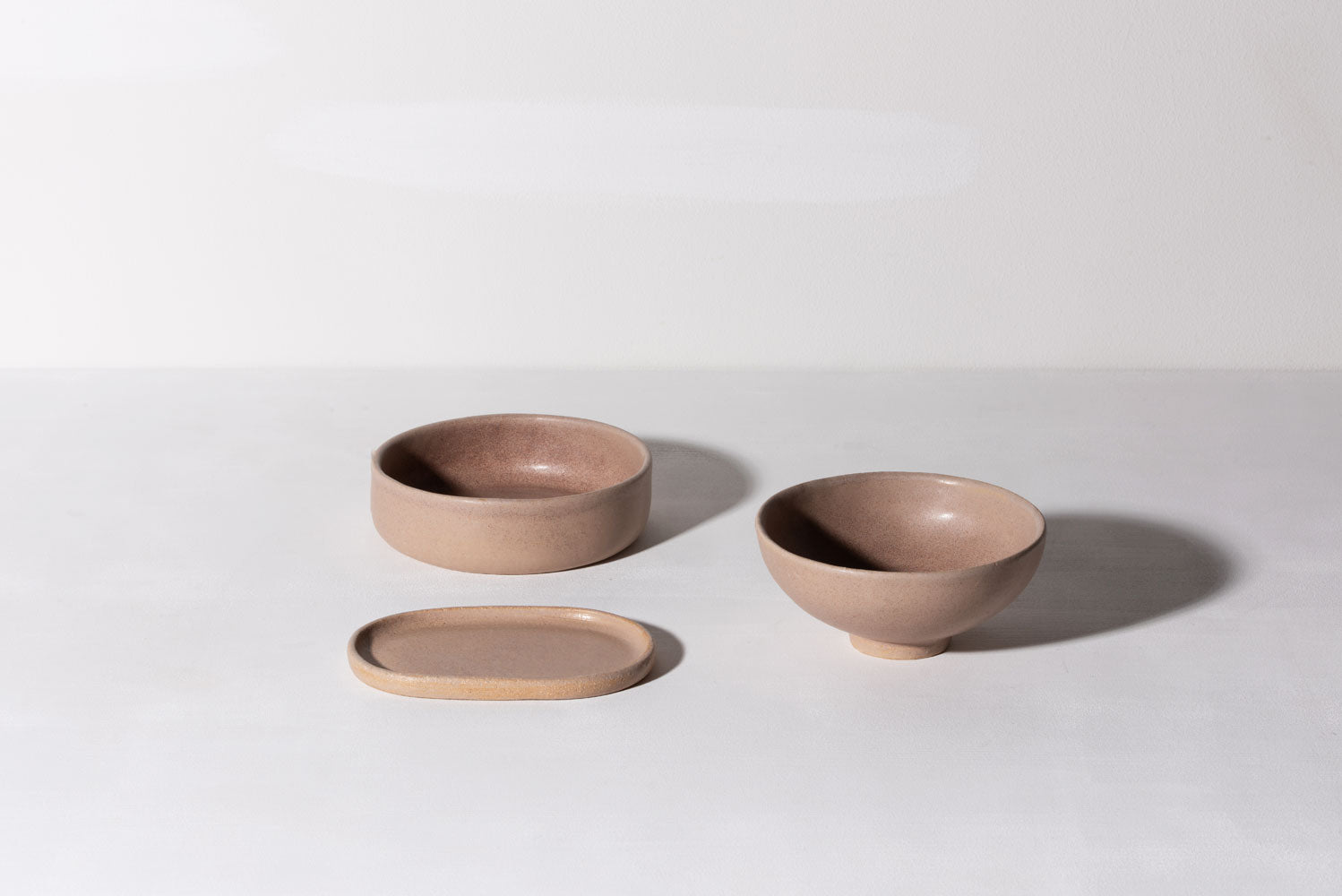 Bowl w. High Edge - Nude