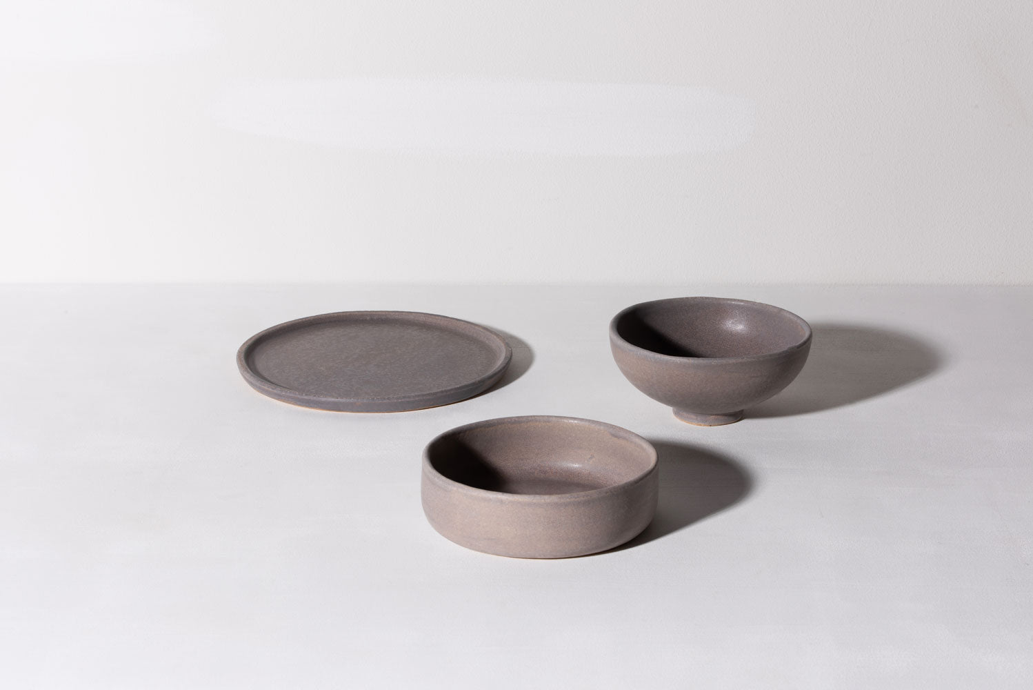 Bowl w. Low Edge - Dusty Purple