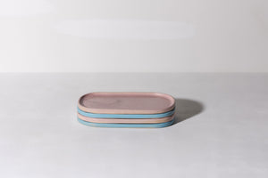 Oval Side Plate - Large - Pale Pink