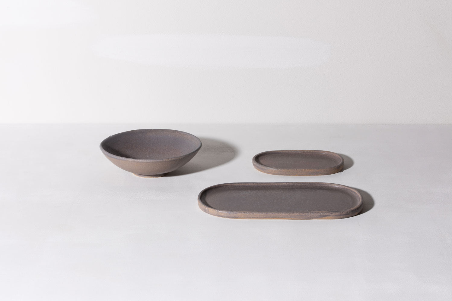 Oval Side Plate - Large - Dusty Purple